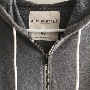 Aeropostale Zip Hoodie Gray